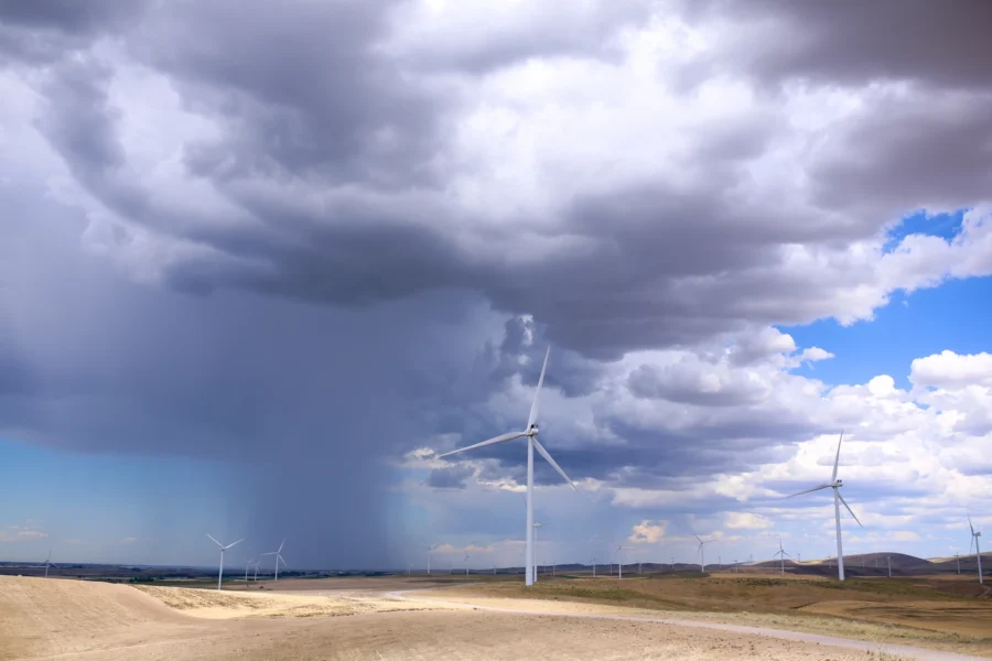 Utah Rain and Wind Turbines photo Kobi Schutz